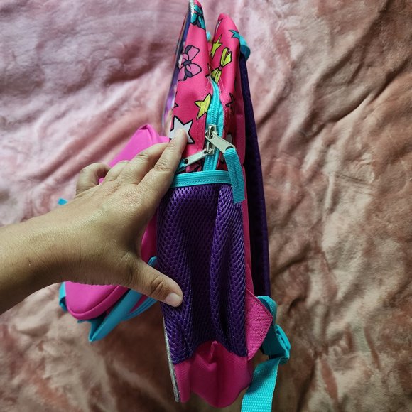 Girls Jojo Siwa Rainbow Sequined Full Size Backpack & Lunchbox Bag Set NWT - Picture 13 of 16